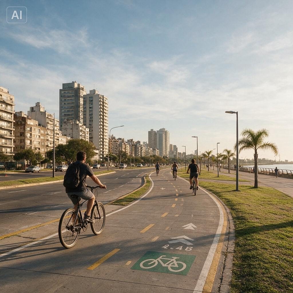 La nueva ciclovía ya conecta el centro con la costanera