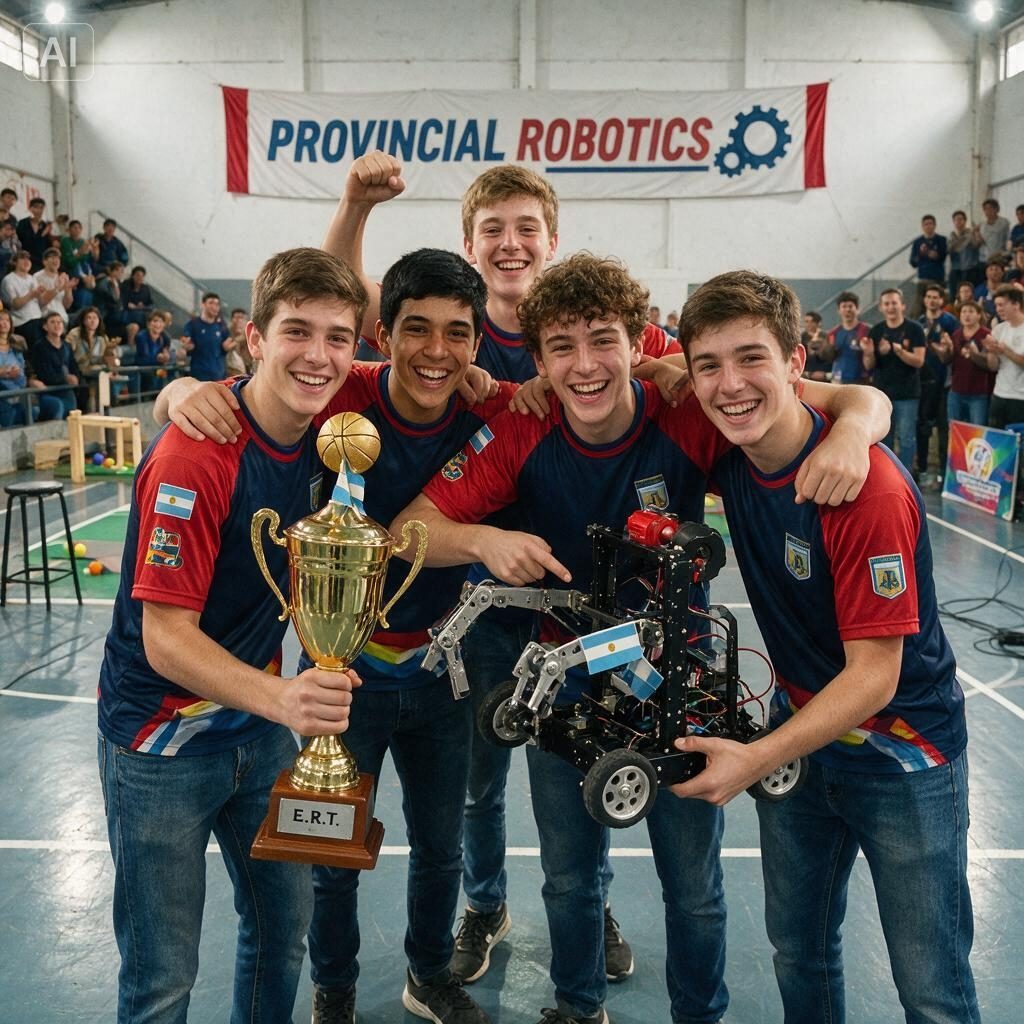 La escuela técnica ganó el provincial de robótica
