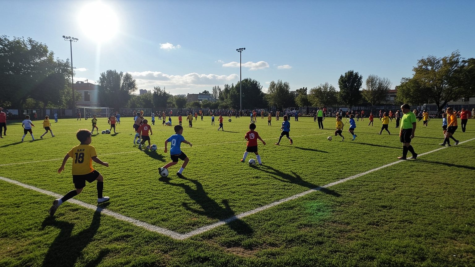 Comenzó la liga infantil de fútbol con 320 chicos inscriptos